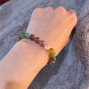 Multicolor Natural Tourmaline Wisdom Bracelet.